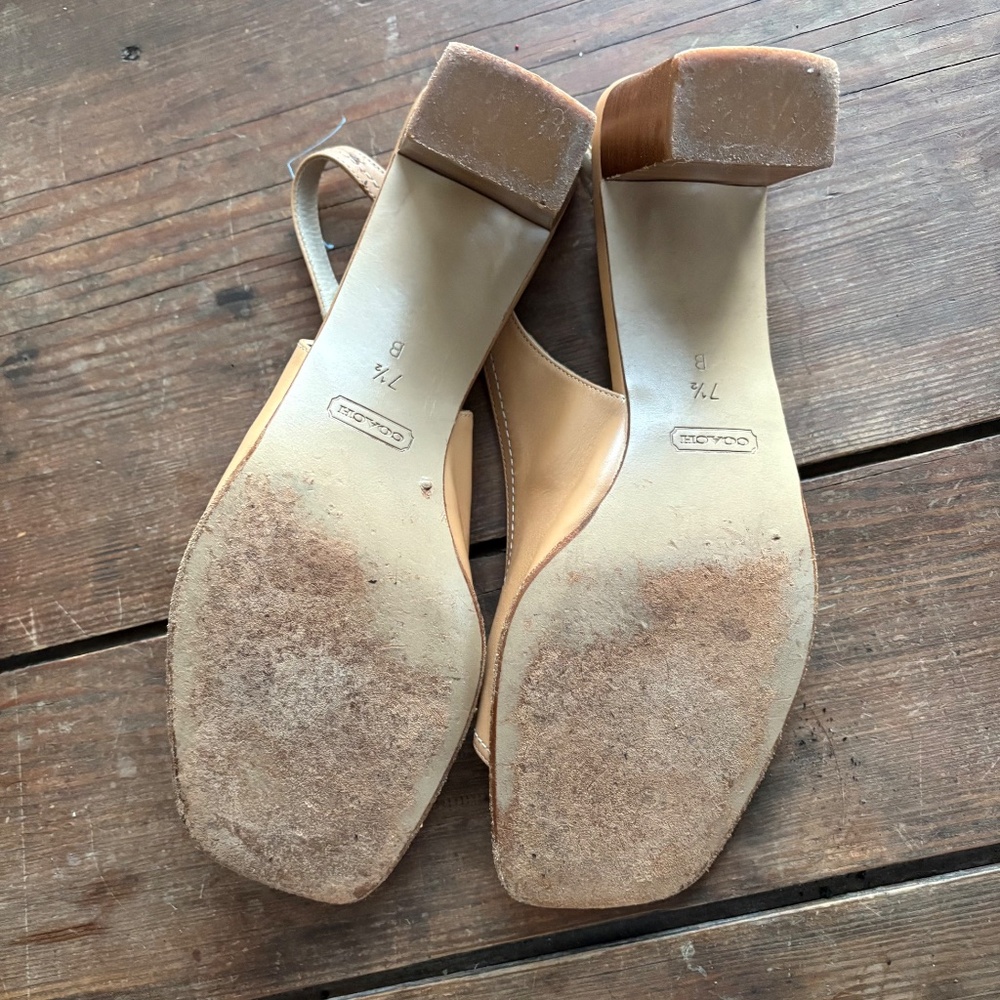 Coach Square Toe Sling Back Sandals - Picture 8 of 11